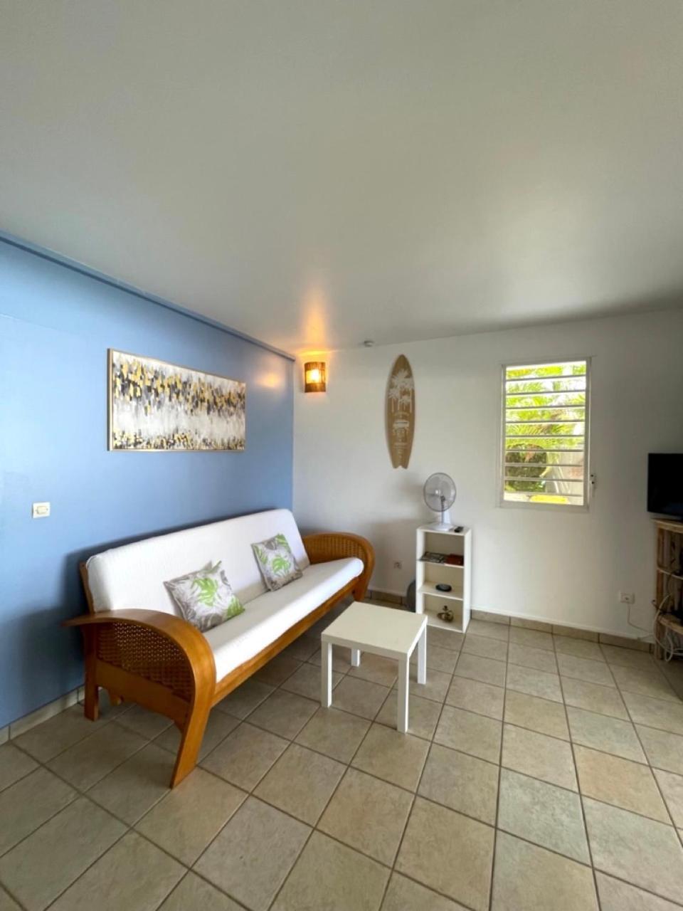 L'hibiscus T2, plage privée, terrasse, barbecue Saint-Francois  Exterior foto