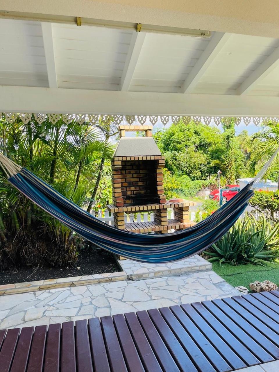 L'hibiscus T2, plage privée, terrasse, barbecue Saint-Francois  Exterior foto