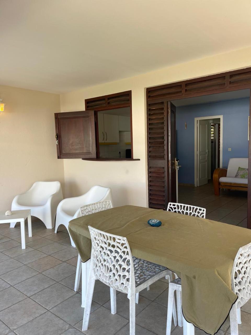 L'hibiscus T2, plage privée, terrasse, barbecue Saint-Francois  Exterior foto